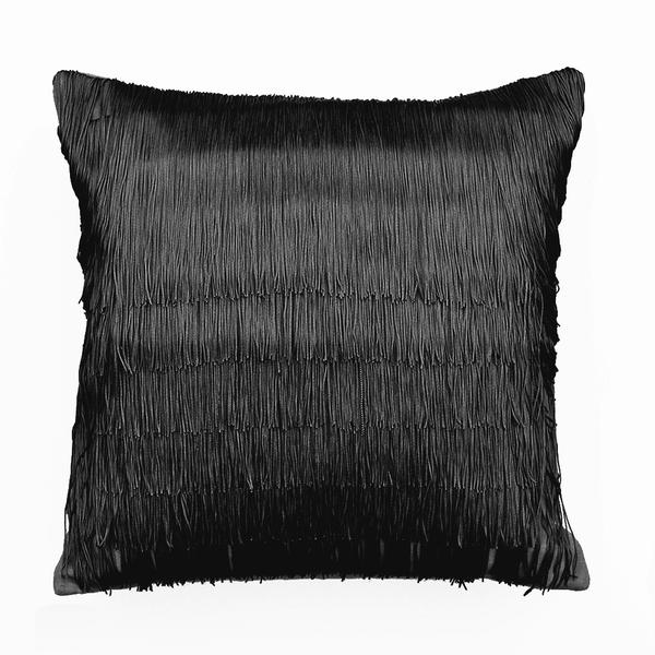 One Nine Eight Five Tassel Cushion Black