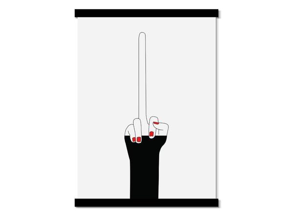 Moxon Middle Finger A3 Art Print