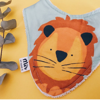 My Name is Mir Sweet Lion Baby Bib Bandana