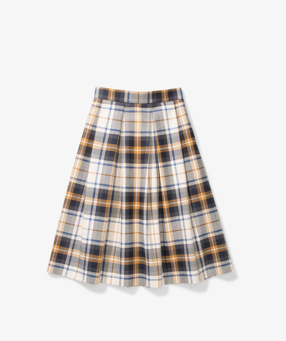 Norse Projects Leonore Check Cotton Skirt