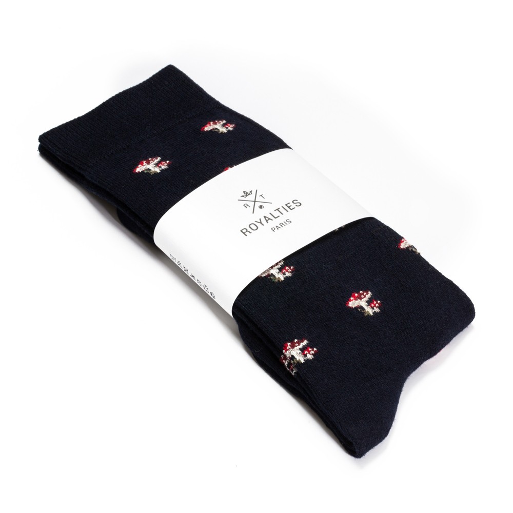 Royalties Blue Cotton Allen Socks