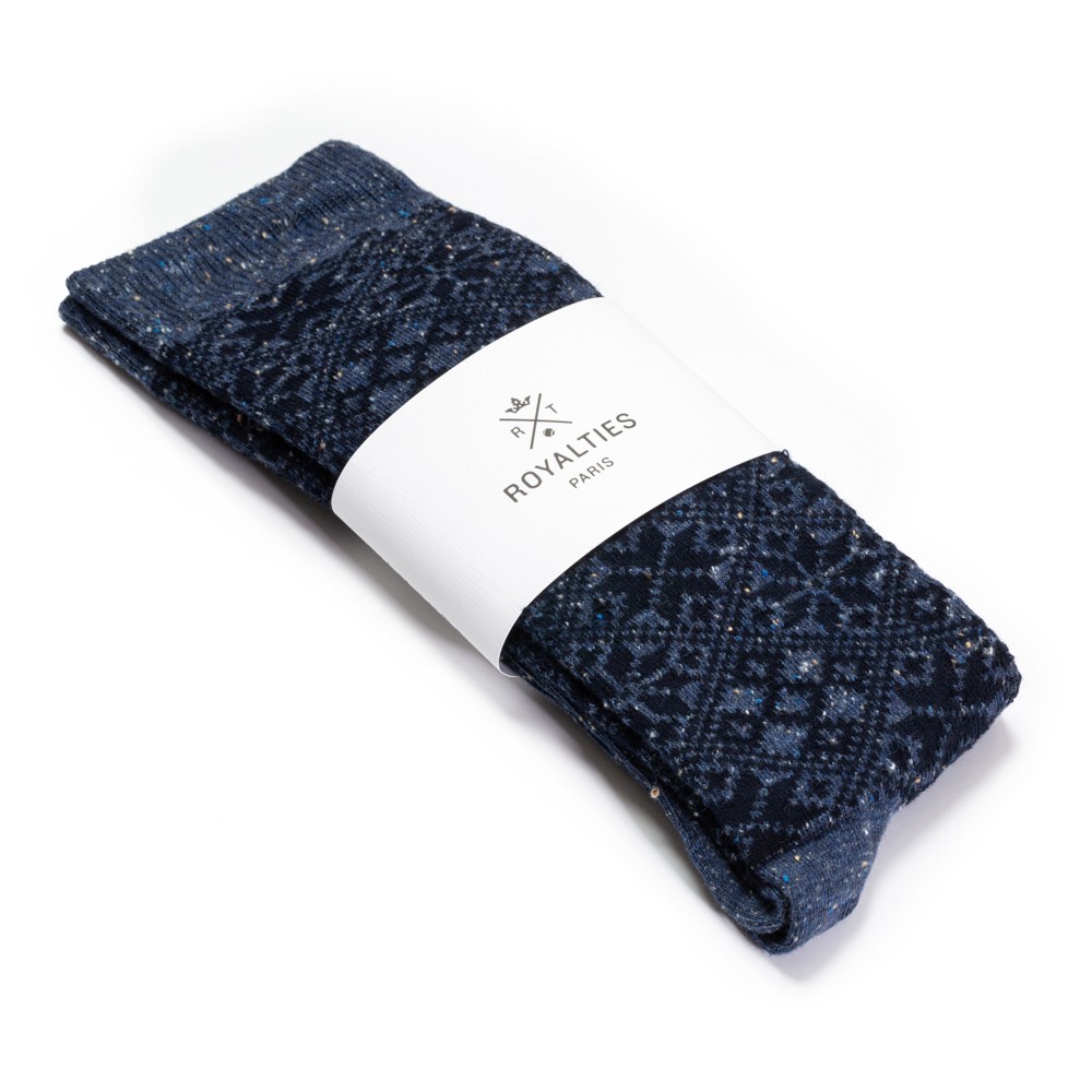 Royalties Blue Cotton Aspen Socks