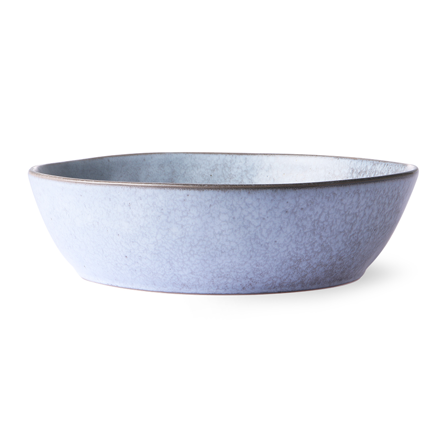 HK Living Large Rustic Grey Ceramic Bowl