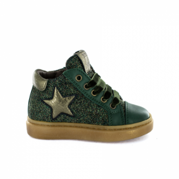 stones-and-bones-size-22-23-green-leather-glitter-girls-shoes