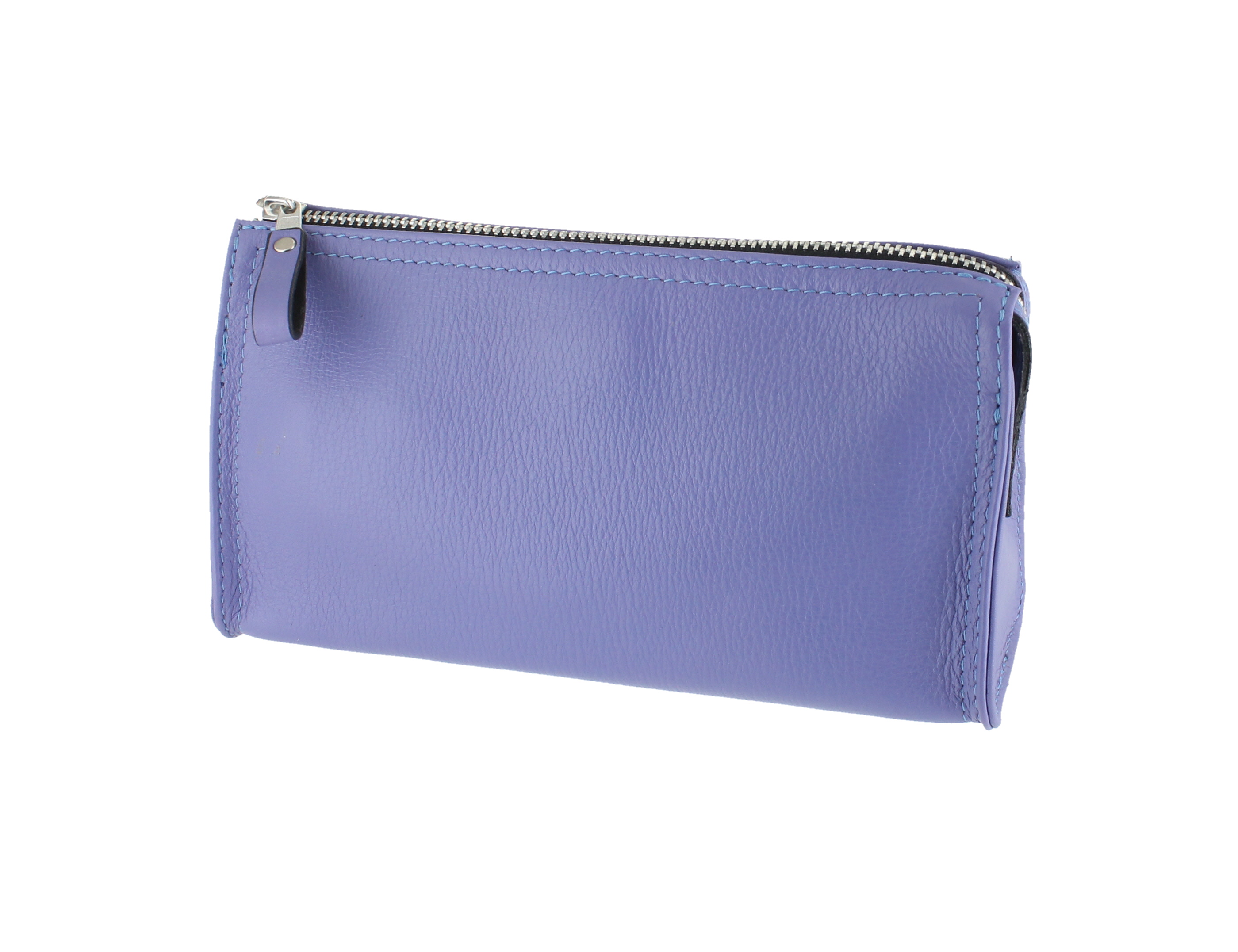 D. R. Harris Small Purple Leather Wash Bag 