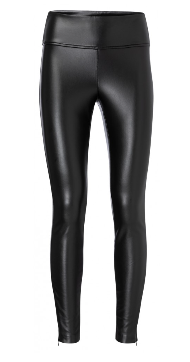 Yaya Faux Leather Legging - Black 