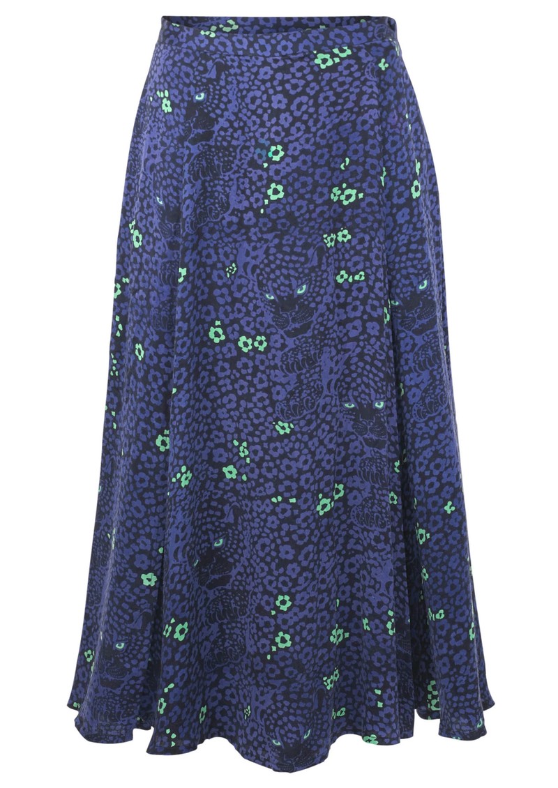 Bailey & Buetow Bex Skirt in Panther Print Purple