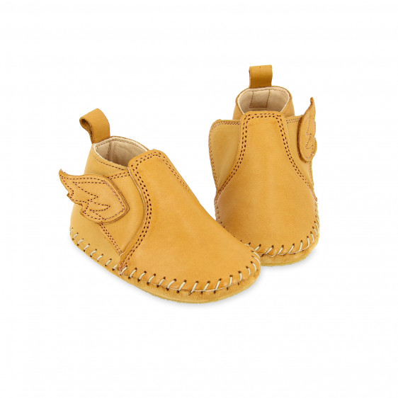 Easy Peasy Camel Leather Bomok Aile Kids Booties