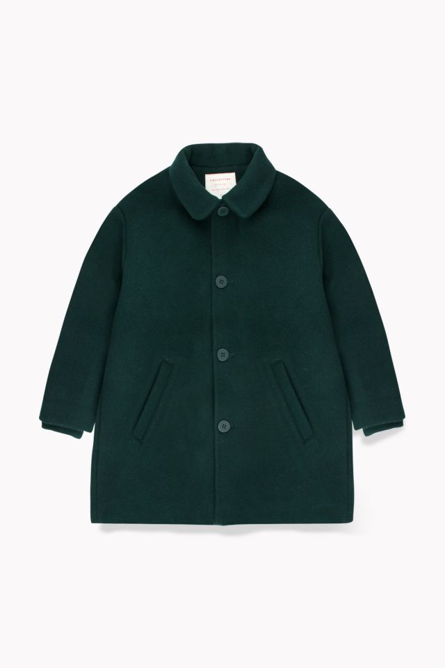 Tinycottons Bottle Green Woolen Kids Coat