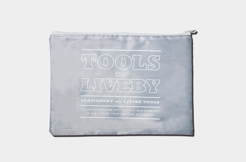 Tools To Liveby Silver Nylon Zip Bag