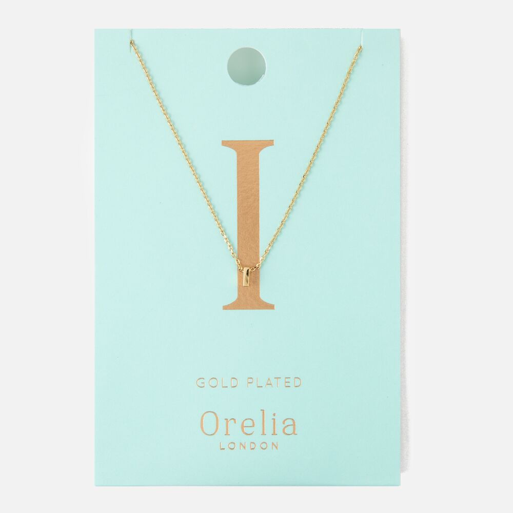 Orelia GOLD/SILVER PLATED INITIAL NECKLACE I