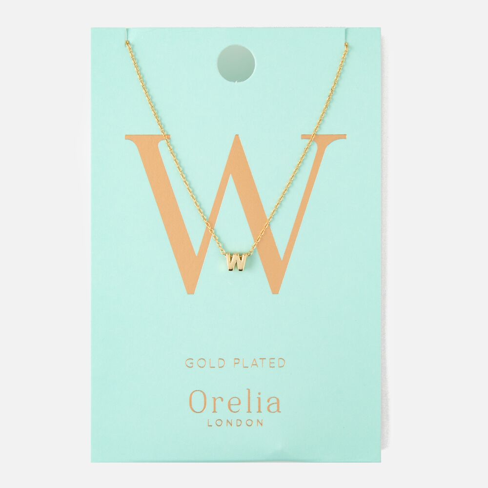 Orelia GOLD/SILVER PLATED INITIAL NECKLACE W