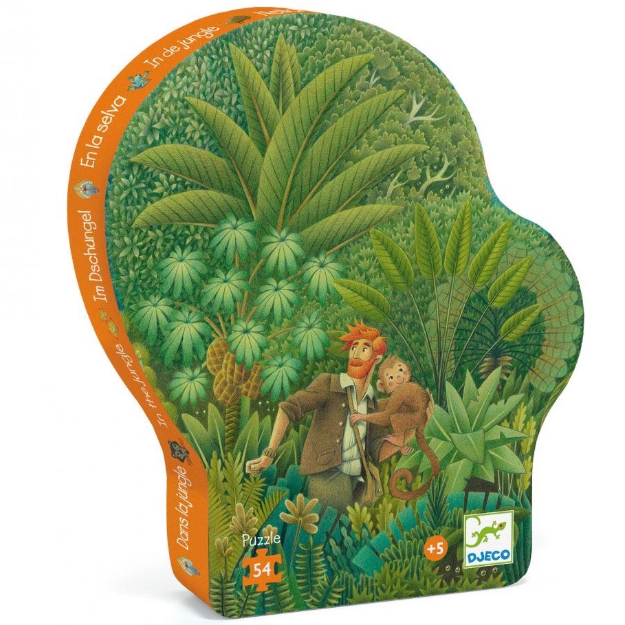 Djeco  Djeco In the Jungle Silhouette Jigsaw Puzzle Age 5+