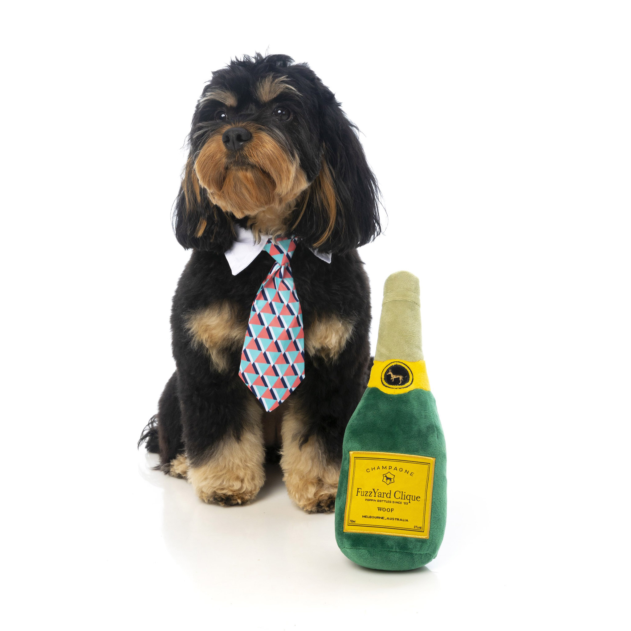 Champagne Bottle Plush Dog Toy