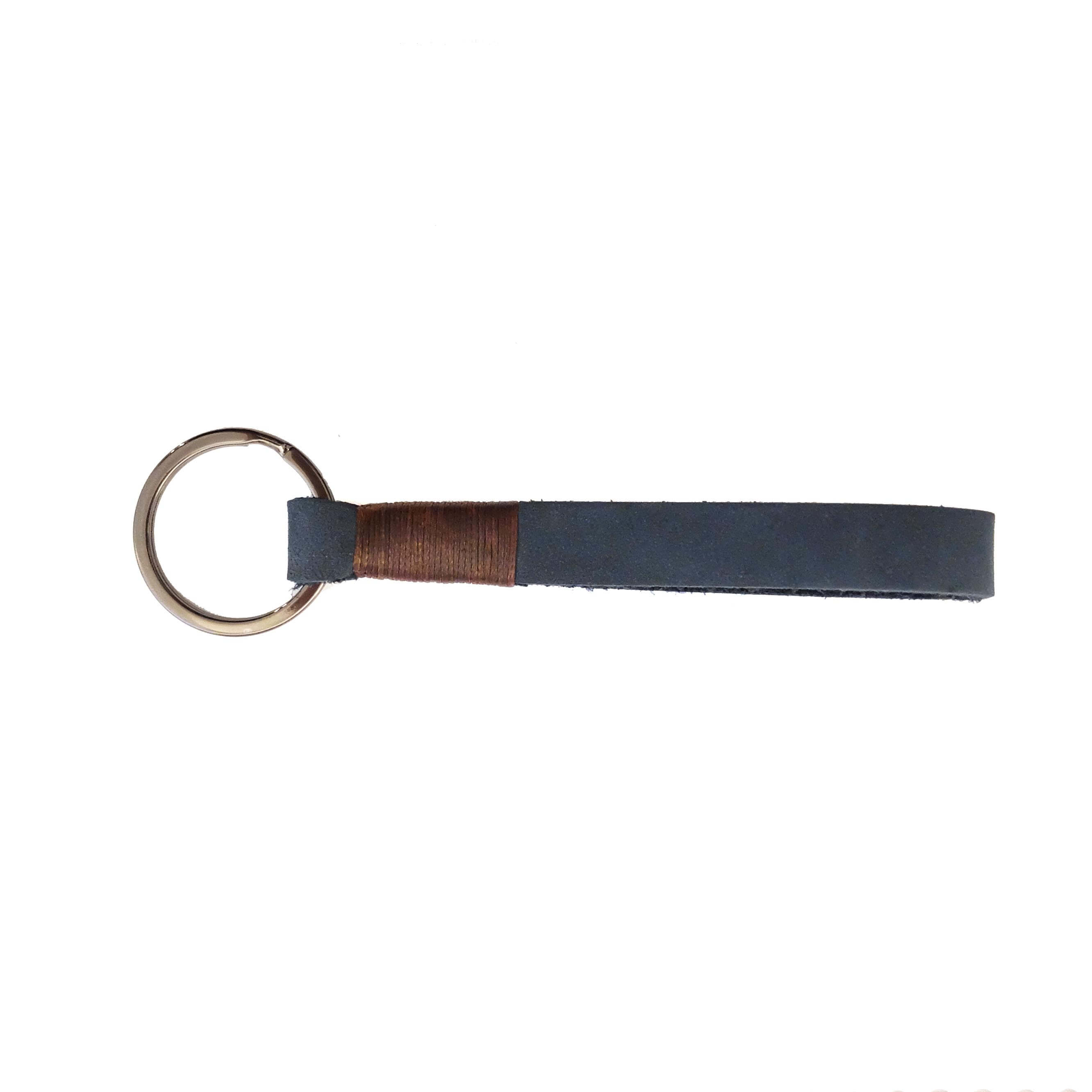 Bornisimo Leather Key chain Navy