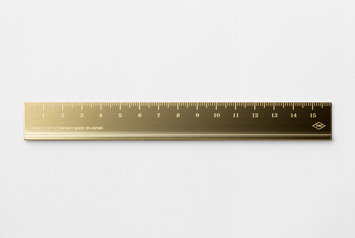 Traveler's Company Solid Brass Ruler