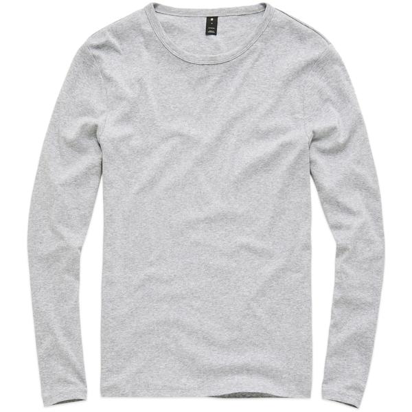 G-Star Raw Grey G Star Base Round Neck Long Sleeve T Shirt