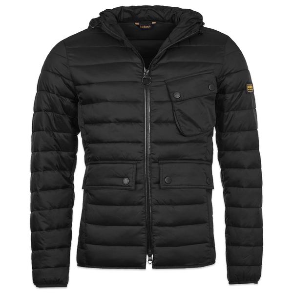 Barbour Ouston Hooded Quilt Jacket Black