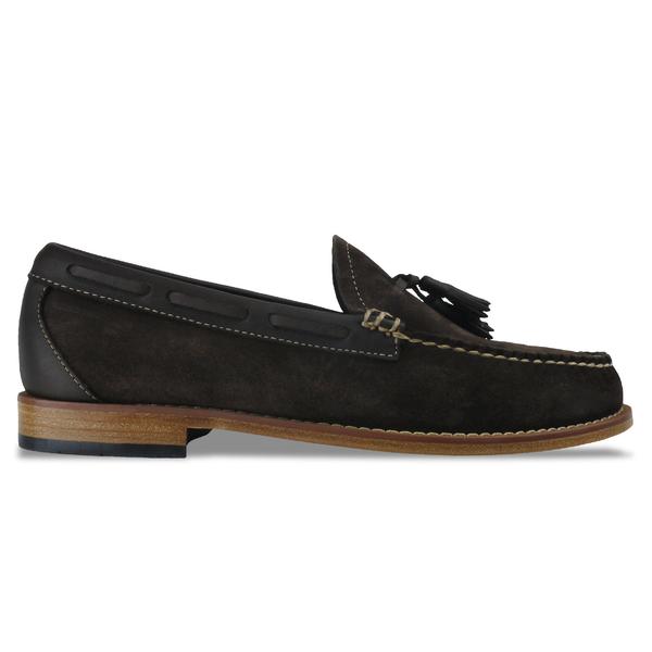 GH Bass Bass Weejuns Larkin Reverso Loafer Dark Brown Suede