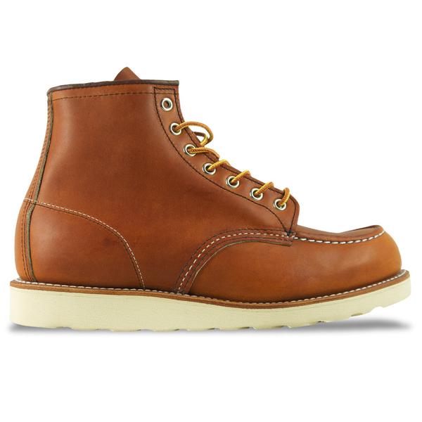 Red Wing Shoes Moc Toe 875 6 Leather Boot Oro Legacy Tan