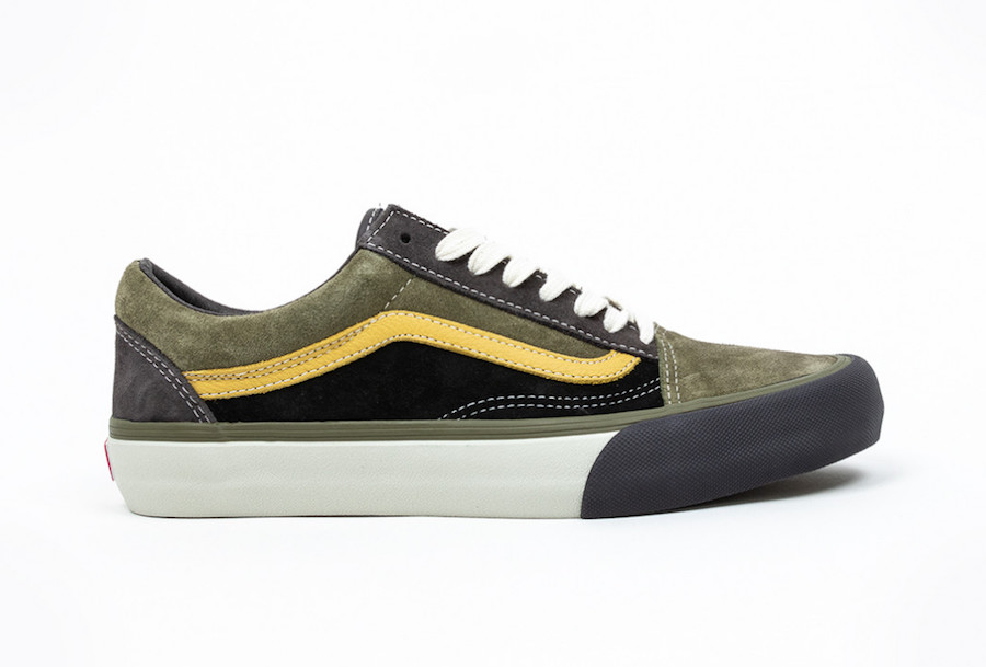 black and khaki vans