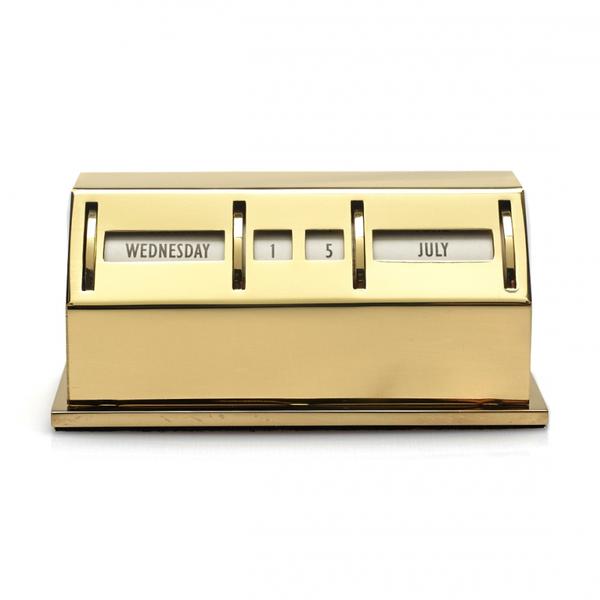 The Empathist Perpetual Desk Calendar Brass