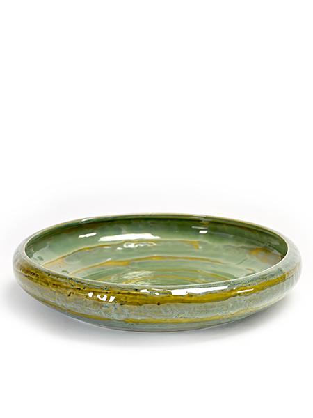 Pascale Naessens for Serax Pure - Medium Seagreen Ceramic Taboulet Plate