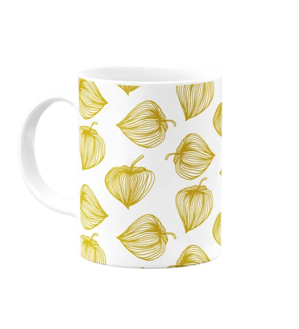 Golden flowers Mug