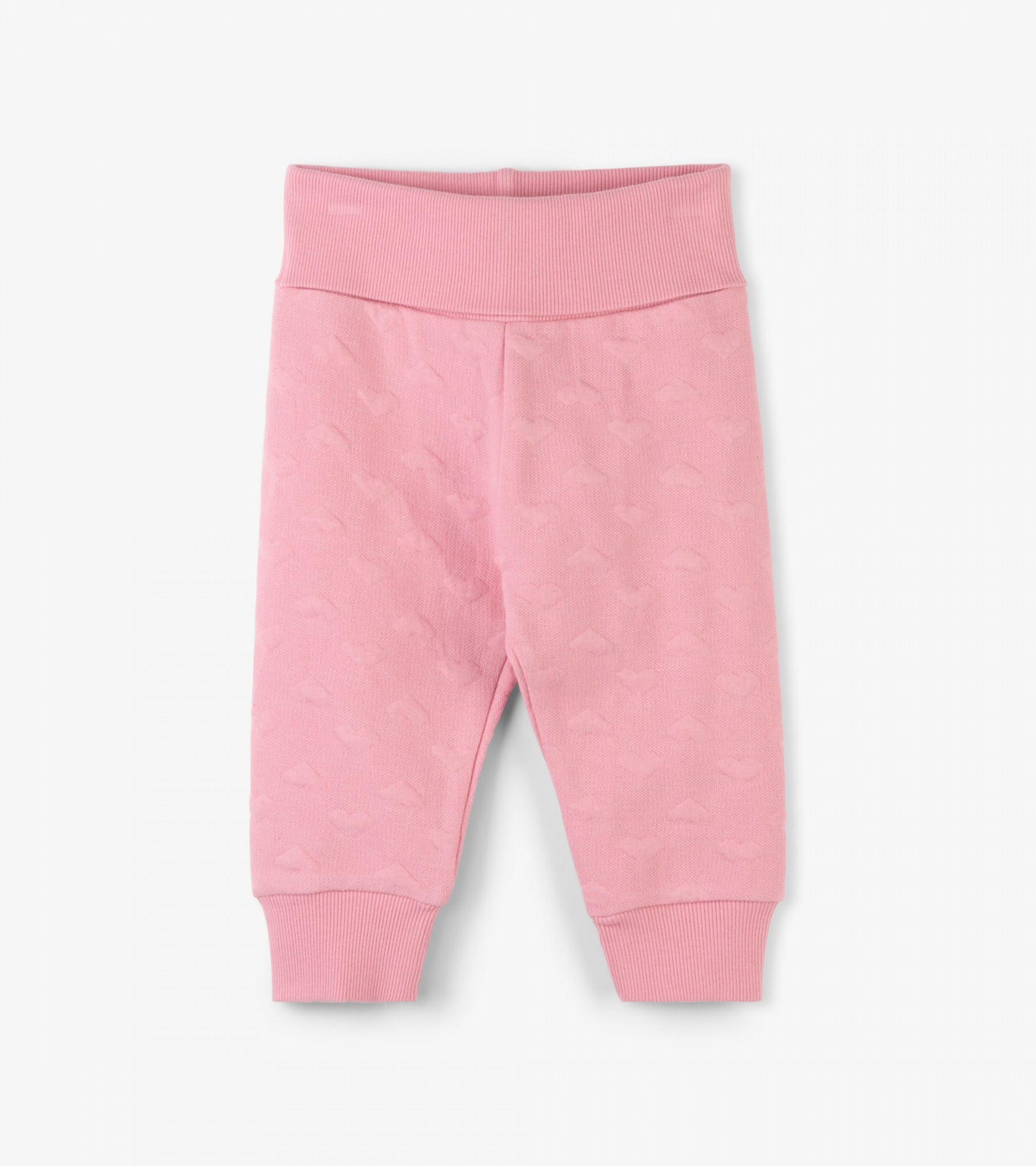 Hatley  Pink Hearts Quilted Baby Joggers