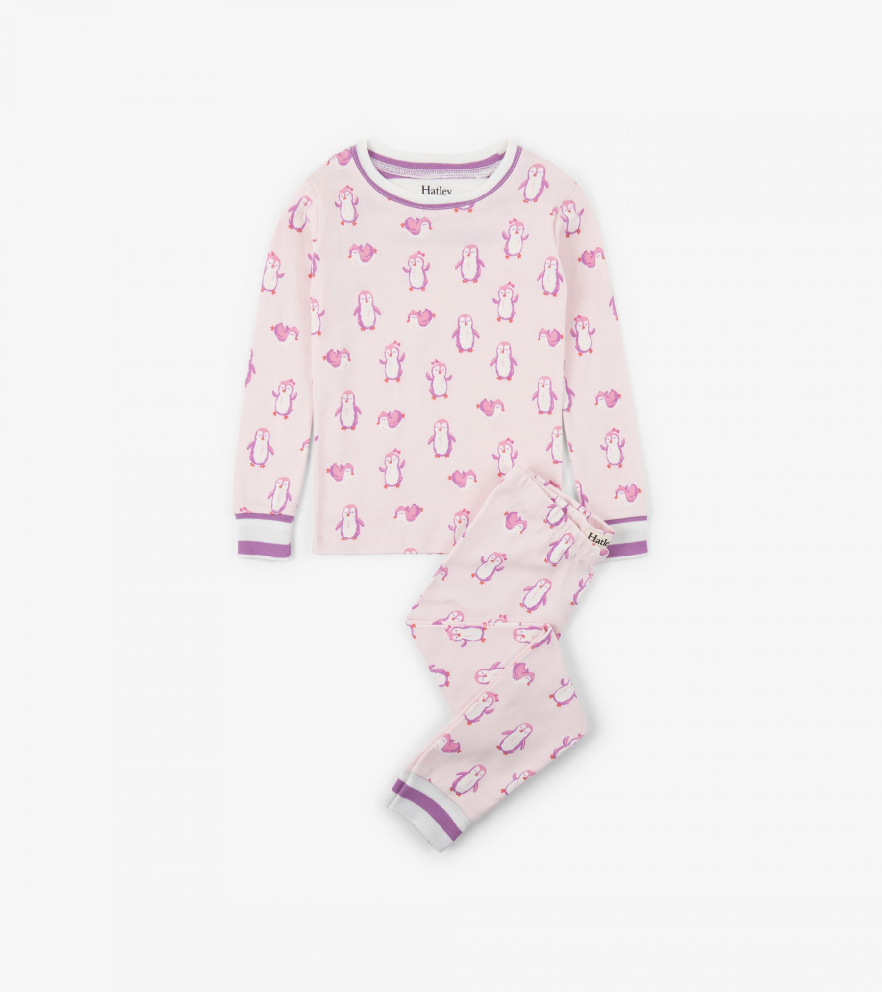 Hatley  Precious Penguins Organic Cotton Pajama Set