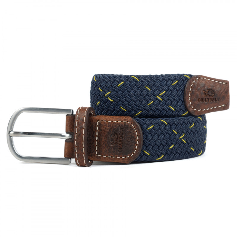 BILLYBELT Blue The Porto Braided Belt 