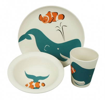 Zuperzozial Hungry Whale Biodegradable Childrens Meal Set