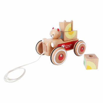 Classic World Wooden Drag Kitten with Blocks