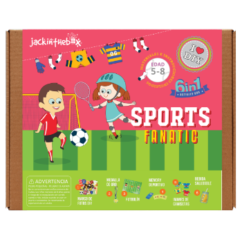 Jackinthebox 6 in 1 Super Sportsman Crafts Box