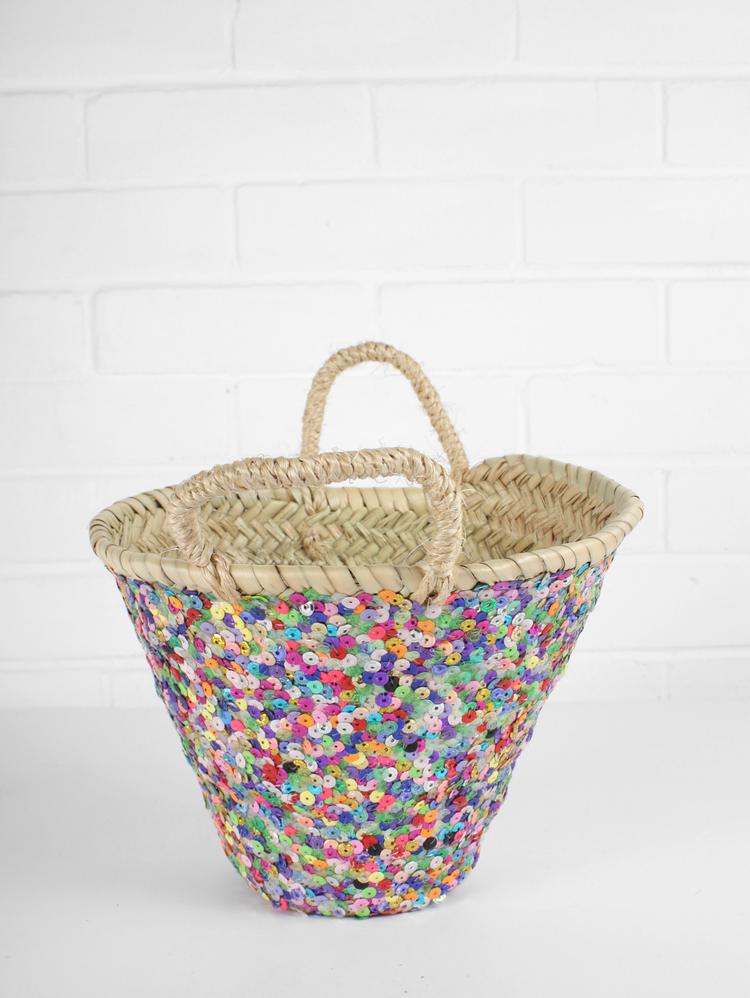 Bohemia Mini Sequin Basket