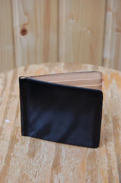 Il Bussetto Bi Fold Wallet With Money Clip Black
