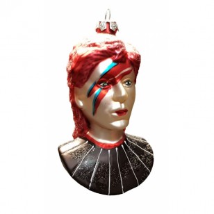 Cody Foster & Co 14 x 9cm Christmas Decoration Ziggy Stardust Bowie Bauble