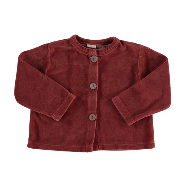 Bean's Barcelona Bordeaux Organic Cotton Velour Jacket