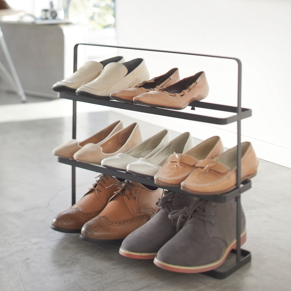 Trouva Tower Shoe Rack Wide In Black