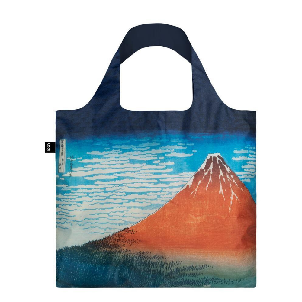 LOQI Hokusai's Red Fuji Tote Bag