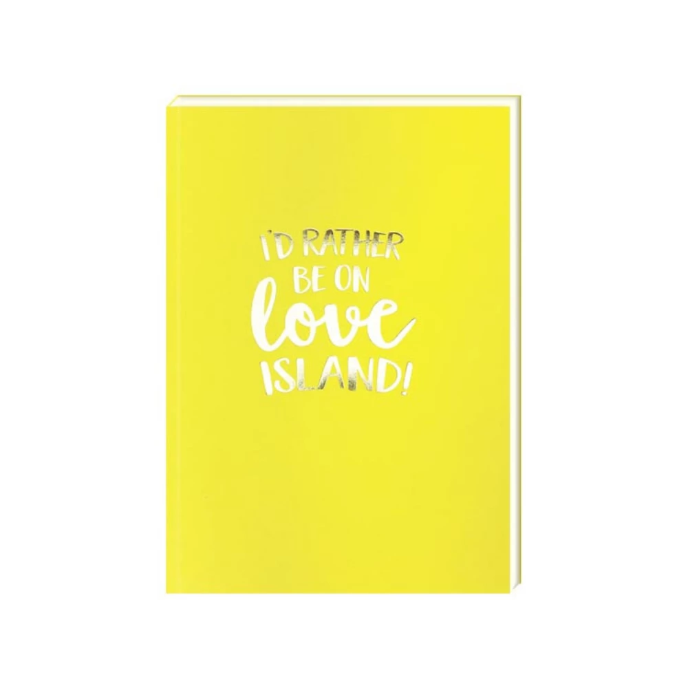 Bluebell 33 A5 I'd Rather Be On Love Island Lined Notebook