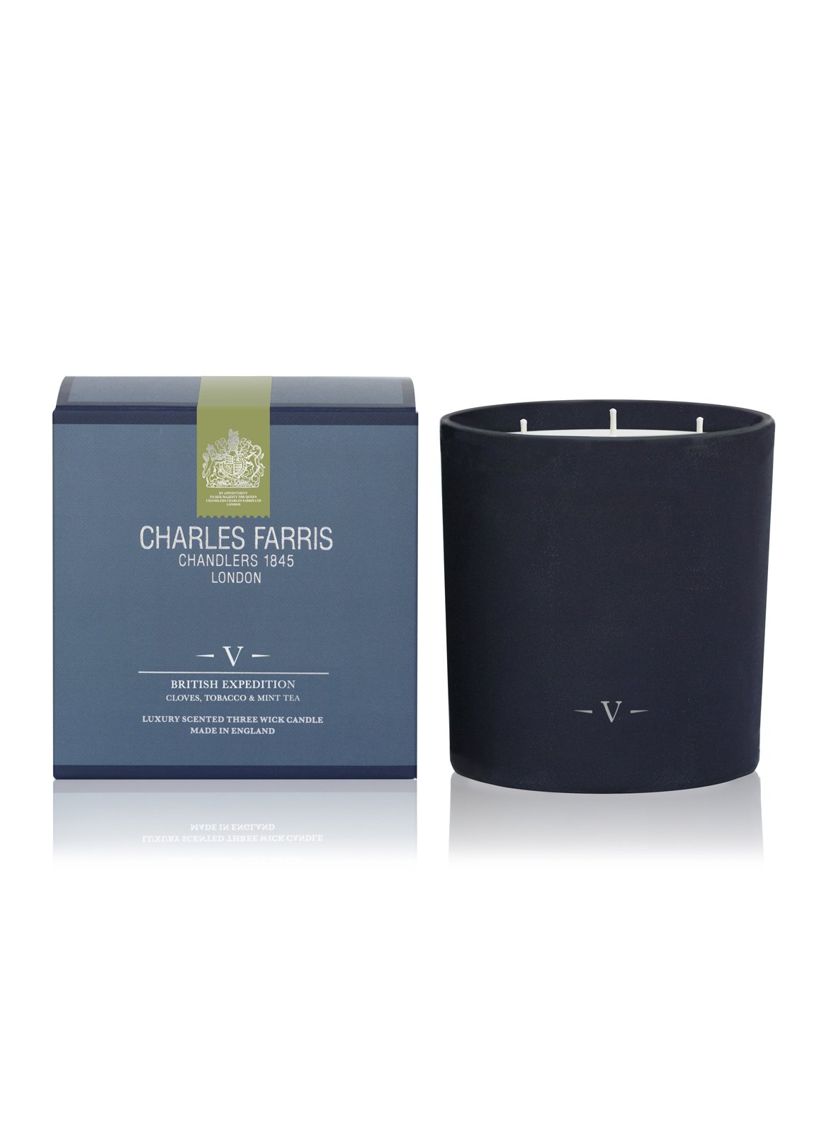 Charles Farris British Expedition Three Wick Luxury Scented Candle