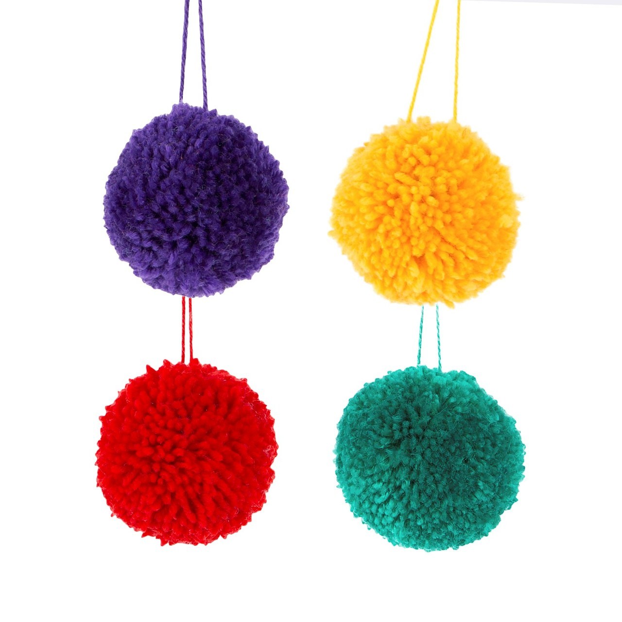 Sass & Belle  Set Of 4 Christmas Fun Pom Poms