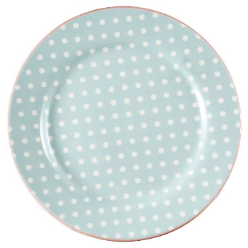 Green Gate Light Blue Porcelain Spot Dessert Plate