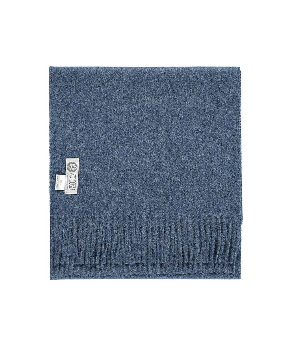 Cuemars Scarf Baby Alpaca Blue