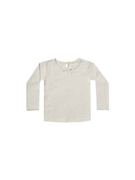 Quincy Mae Pebble Longsleeve Pointelle Tee