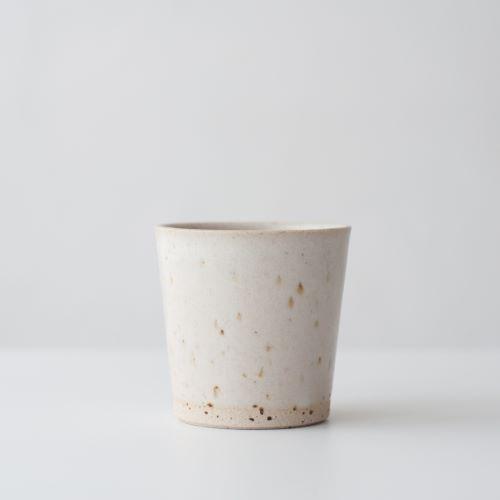 Dor & Tan Speckle Matte White Beaker