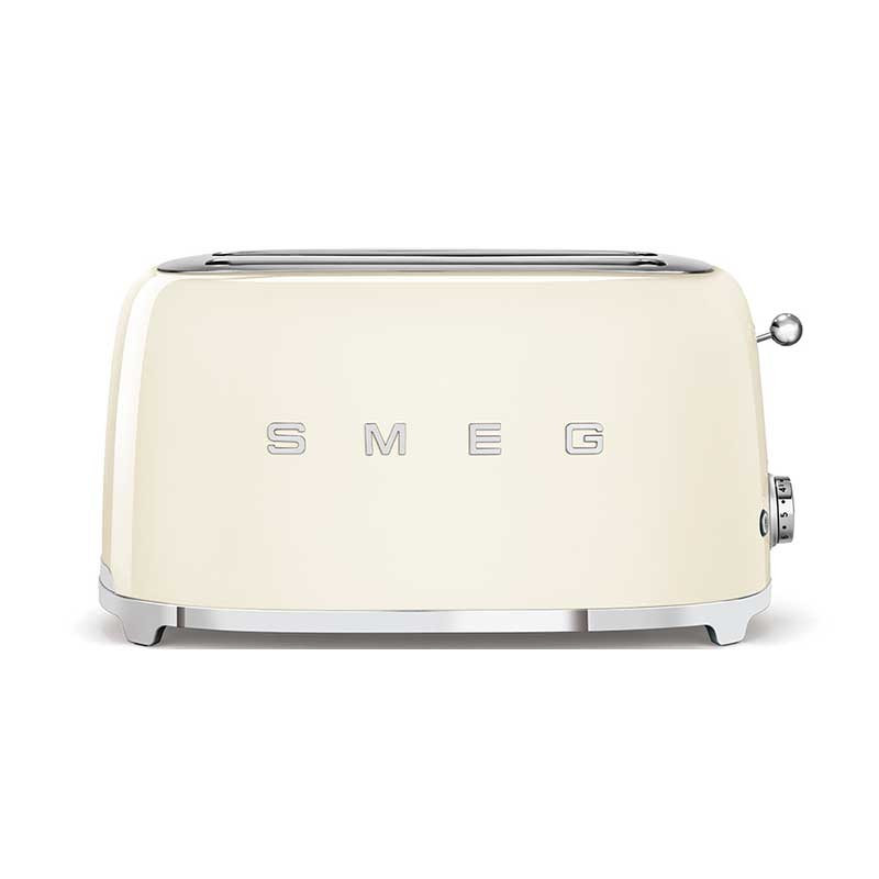 Smeg Cream Steel 4 Slices Toaster