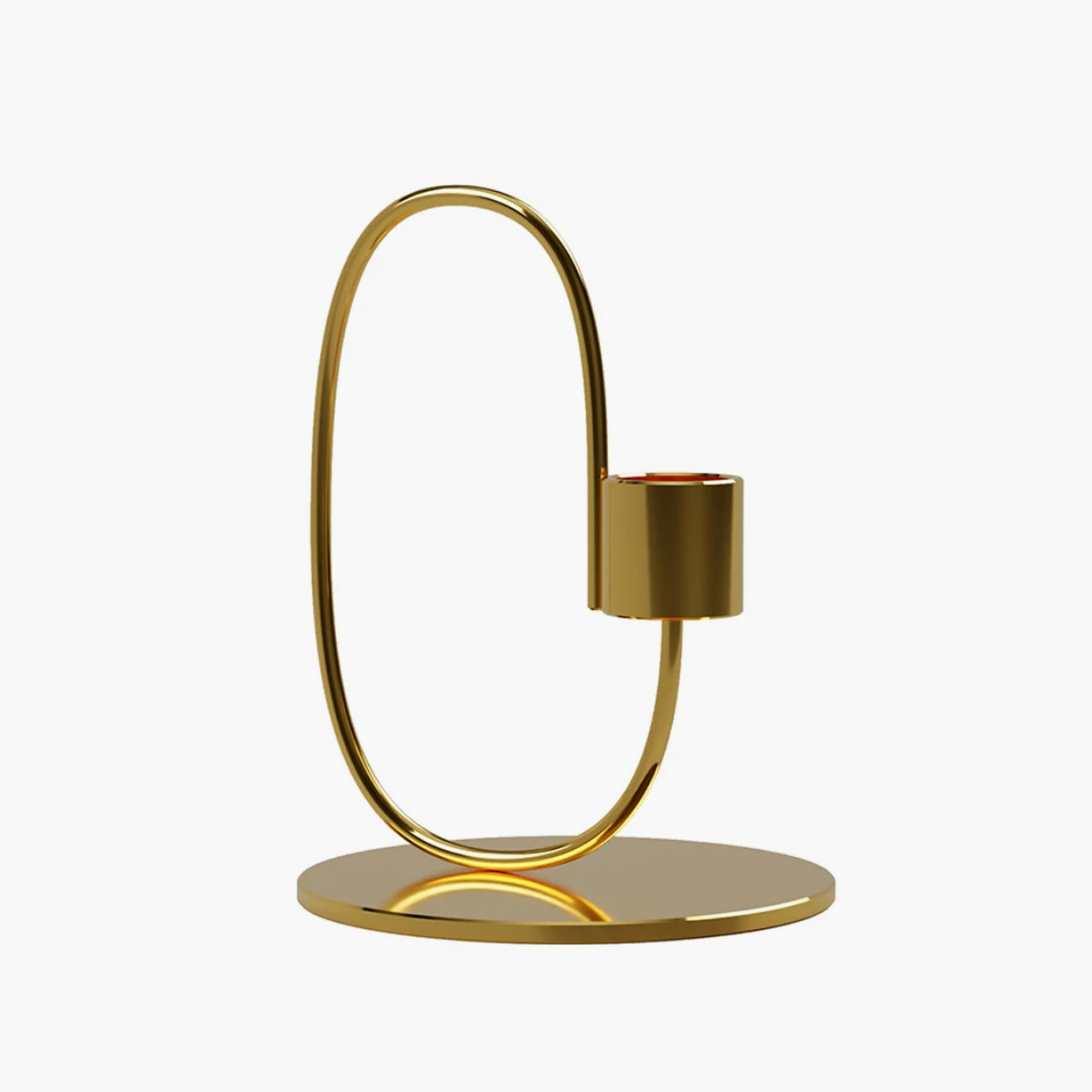 Cooee Design SWOOP Brass Candlestick 