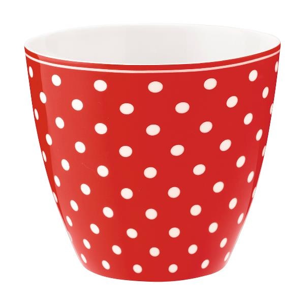 Green Gate Red Porcelain Spot Latte Cup